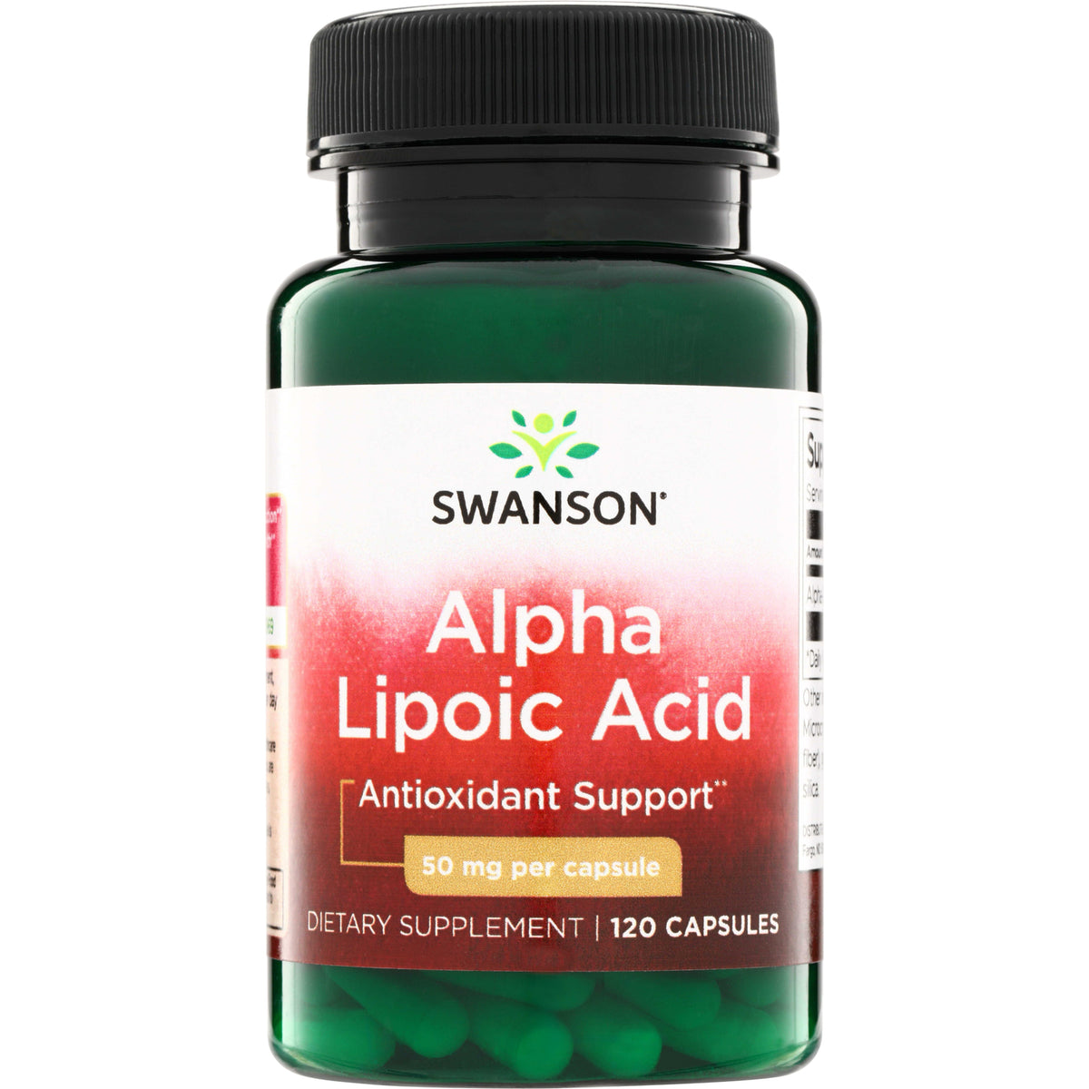SW710 | Swanson Alpha Lipoic Acid supplement, Antioxidant Support, 50 mg per capsule, 120 capsules