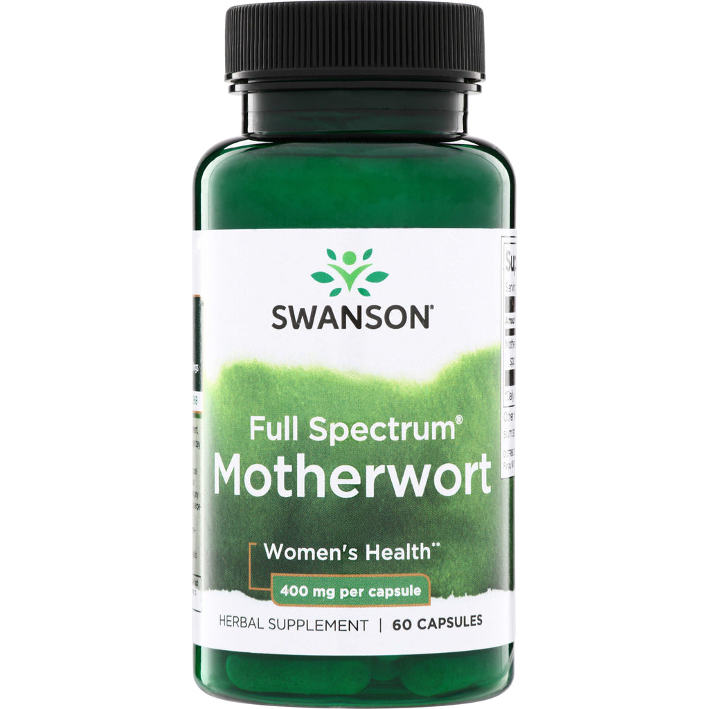 SW1292 | Swanson Full Spectrum Motherwort, 400 mg per capsule, 60 capsules - Thumbnail