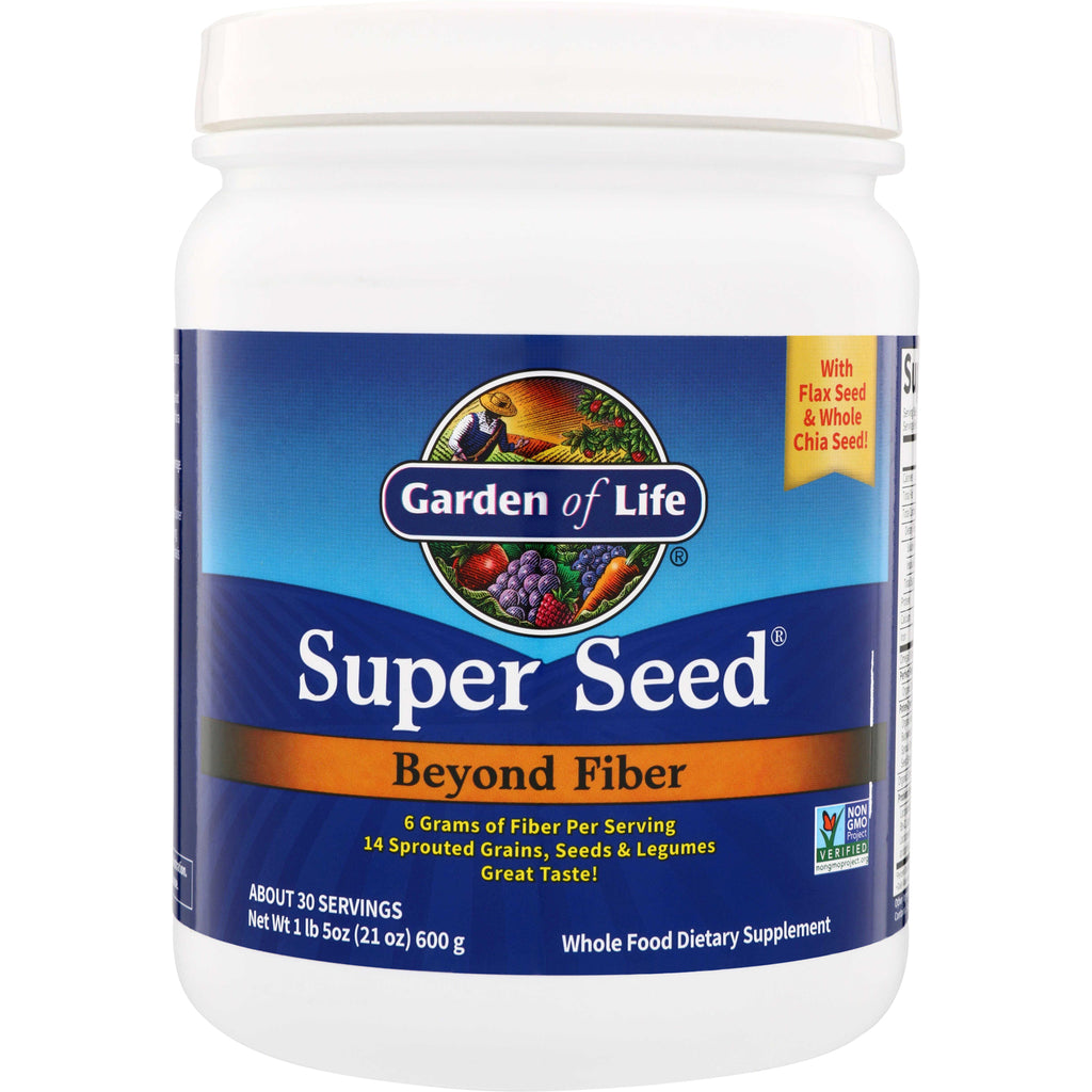GLF016 | Garden of Life Super Seed Beyond Fiber whole food dietary supplement, 21 oz - Thumbnail