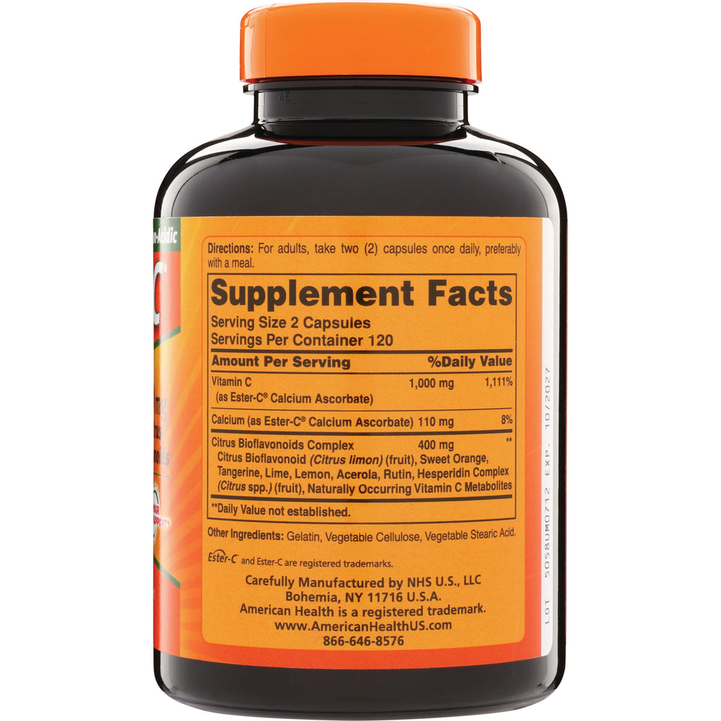 AM089 | Back label showing Supplement Facts panel, serving size 2 capsules - Thumbnail