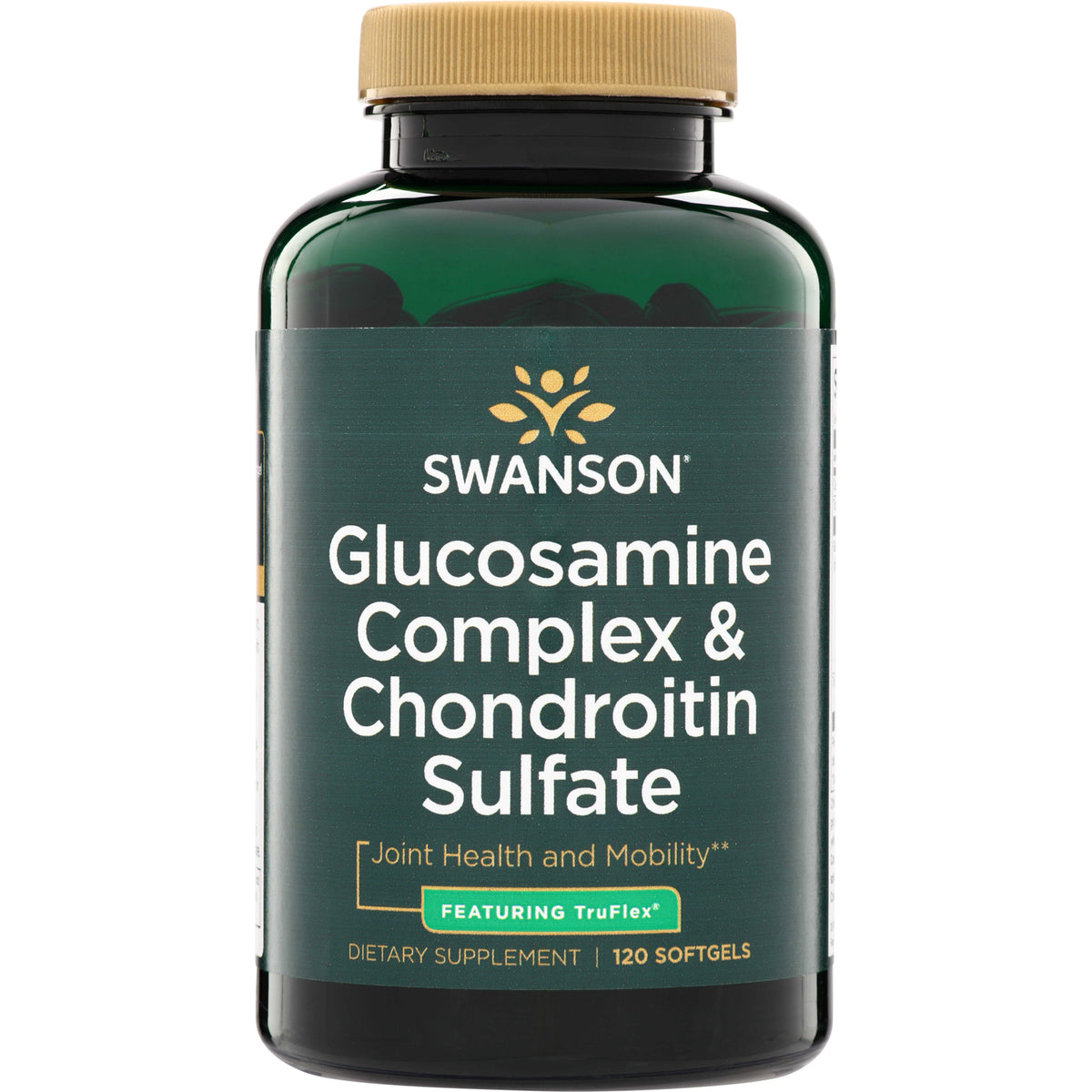 SWU155 | Swanson Glucosamine Complex & Chondroitin Sulfate, Featuring TruFlex, 120 softgels