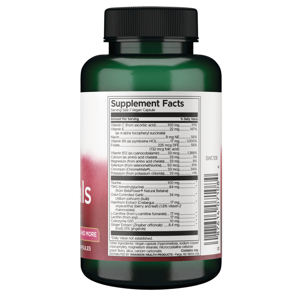 SWC108 | Back label with Supplement Facts - Thumbnail