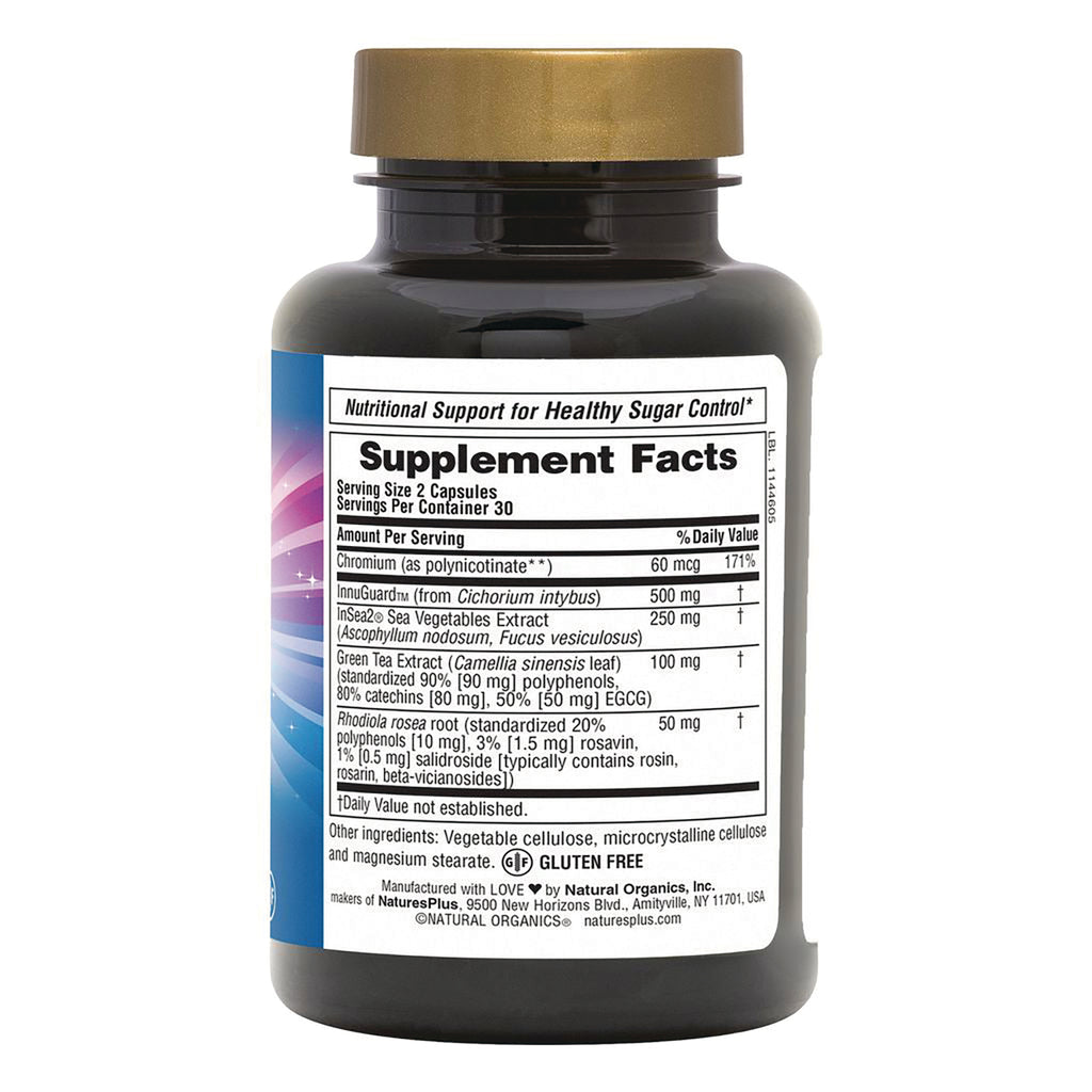 NTP278 | Back label of supplement bottle with Supplement Facts and gluten free note - Thumbnail