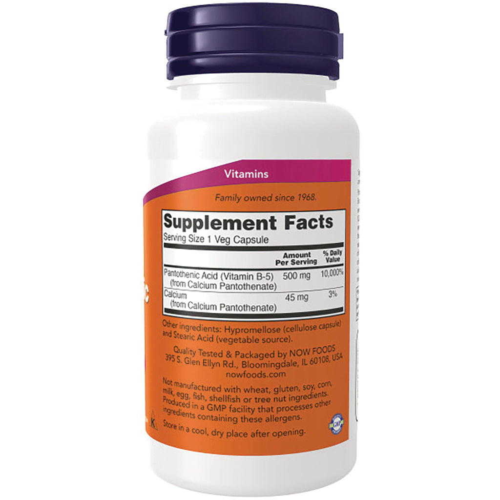 NWF340 | Back label with Supplement Facts panel and ingredient text on white bottle with purple cap - Thumbnail