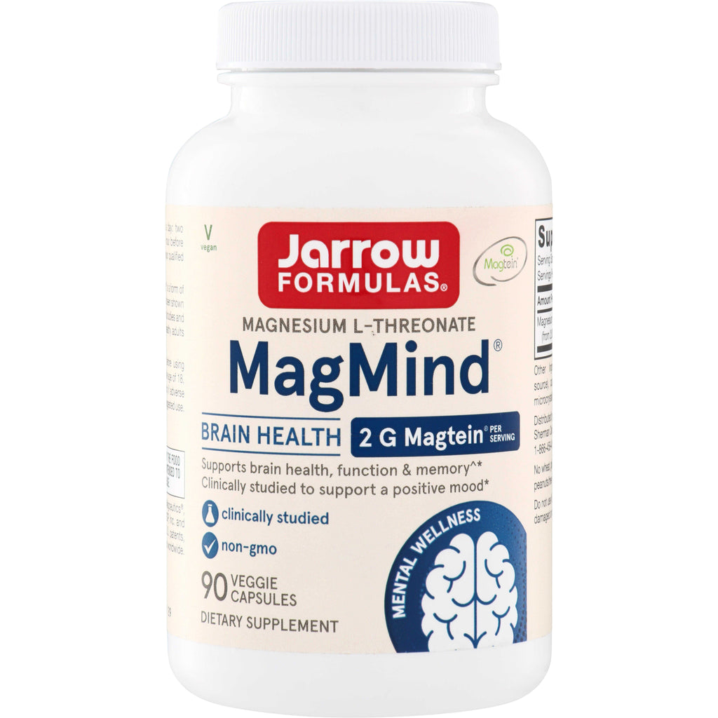 JR238 | Jarrow Formulas MagMind Magnesium L-Threonate, 90 veggie capsules - Thumbnail