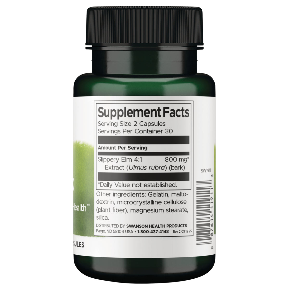 SW1911 | Brown supplement capsule with centimeter and inch rulers showing size