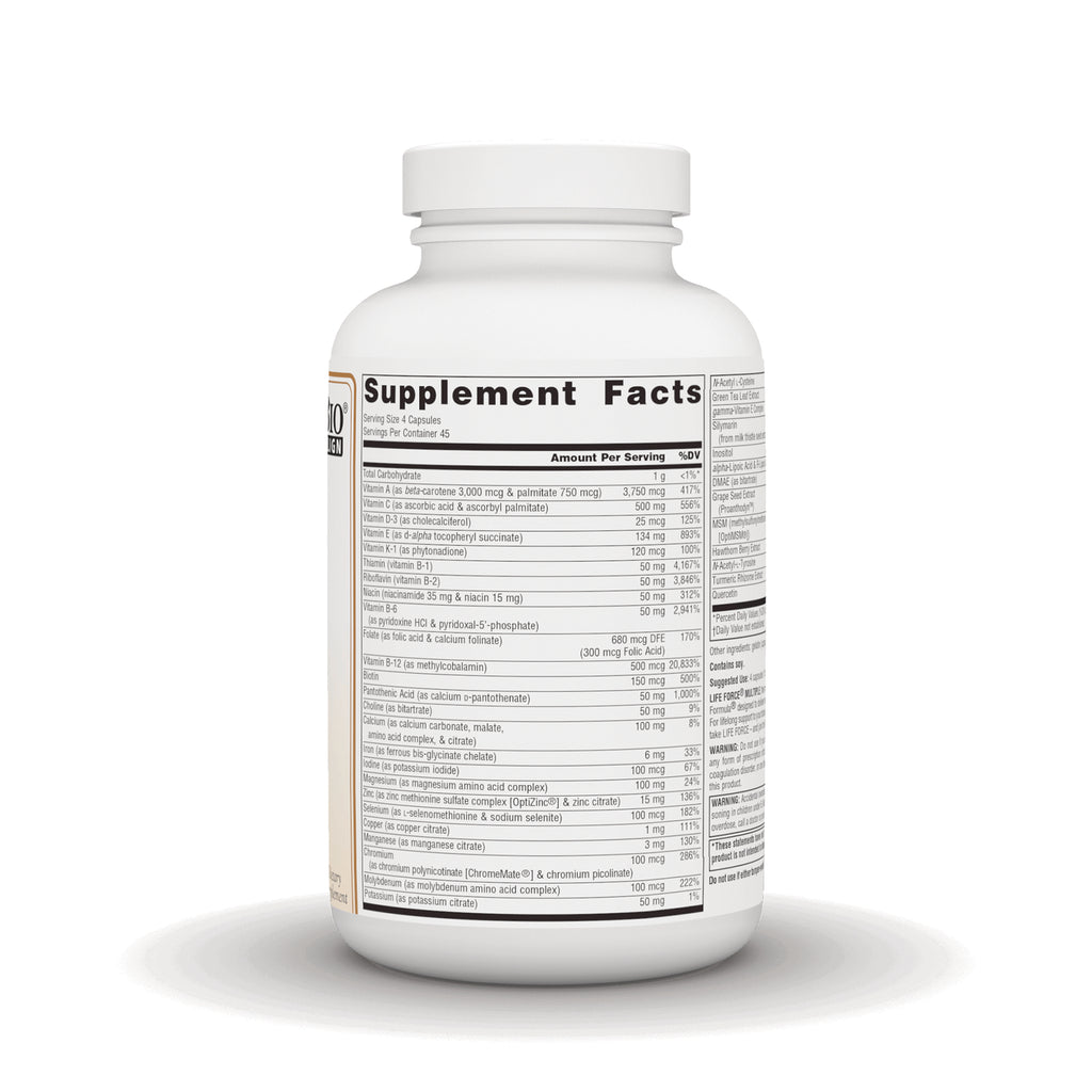 SN567 | Back label showing Supplement Facts panel on supplement bottle - Thumbnail