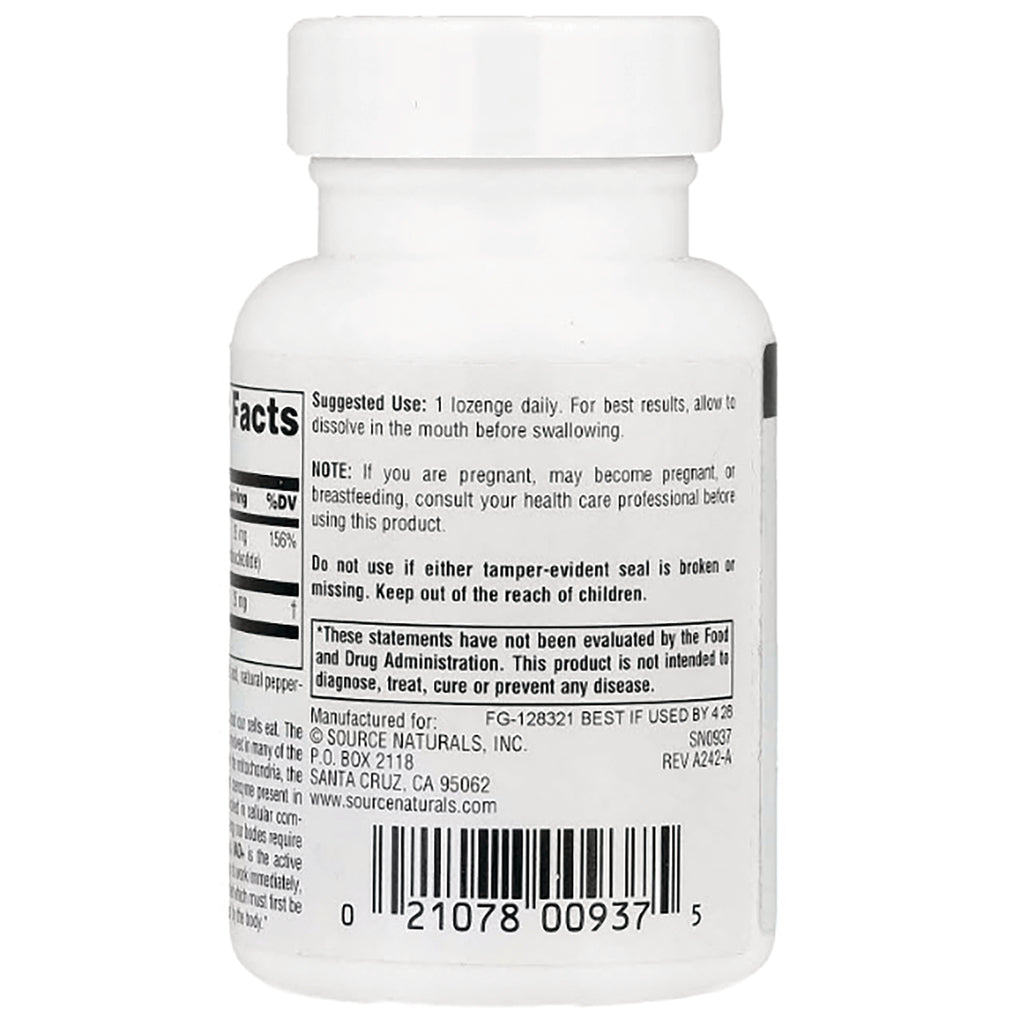 SN285 | Back label with suggested use, warning statements, FDA disclaimer, and barcode - Thumbnail