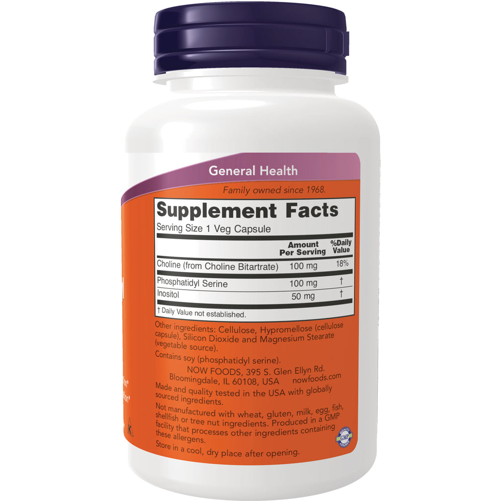 NWF1077 | white supplement bottle back showing Supplement Facts panel, ingredients and manufacturer information - Thumbnail