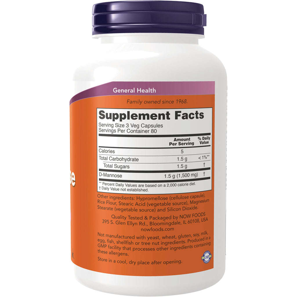 NWF1445 | Back label showing Supplement Facts panel and ingredient text on an orange and white bottle - Thumbnail