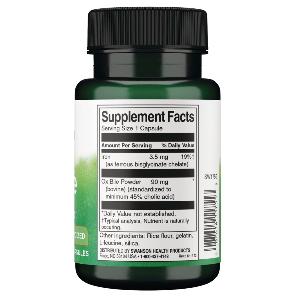 SW1755 | Back label with Supplement Facts - Thumbnail