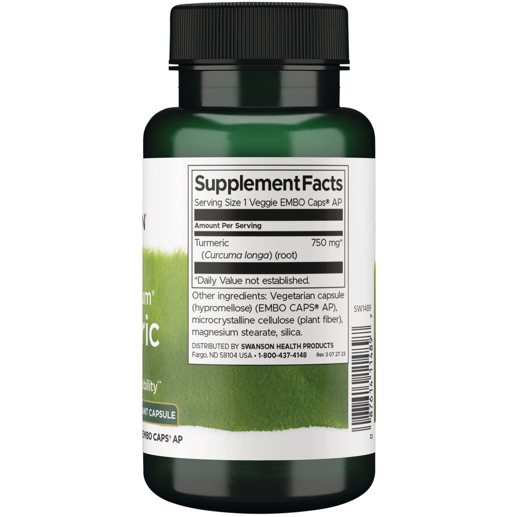 SW1489 | Back label with supplement facts and serving information - Thumbnail