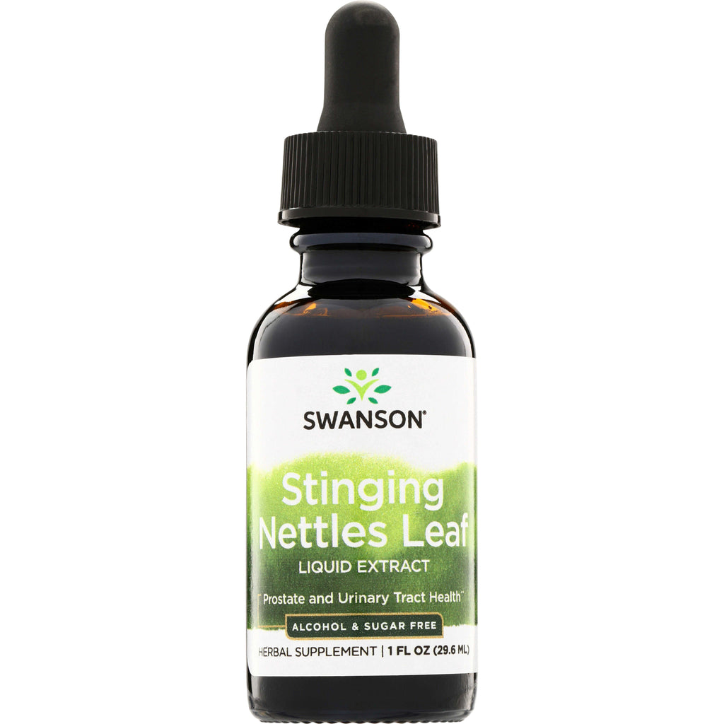 SW1326 | Swanson Stinging Nettles Leaf liquid extract, alcohol & sugar free, 1 fl oz dropper bottle - Thumbnail