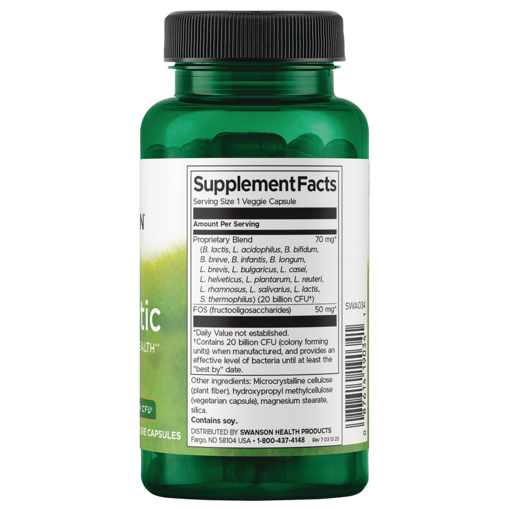 SWA034 | Back label with Supplement Facts - Thumbnail
