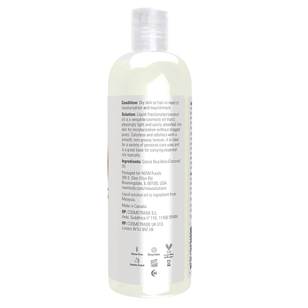 NWF1264 | Back label of clear plastic bottle showing ingredients, usage text, and certification icons - Thumbnail
