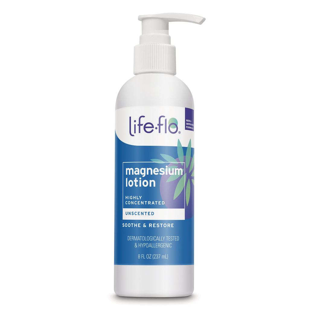 LFH086 | Life-flo magnesium lotion, unscented, 8 fl oz pump bottle - Thumbnail