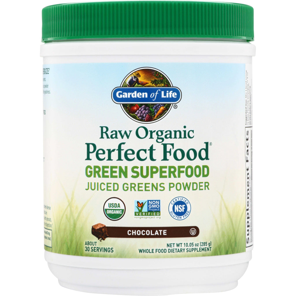 GLF141 | Garden of Life Raw Organic Perfect Food Green Superfood Juiced Greens Powder, Chocolate - Thumbnail