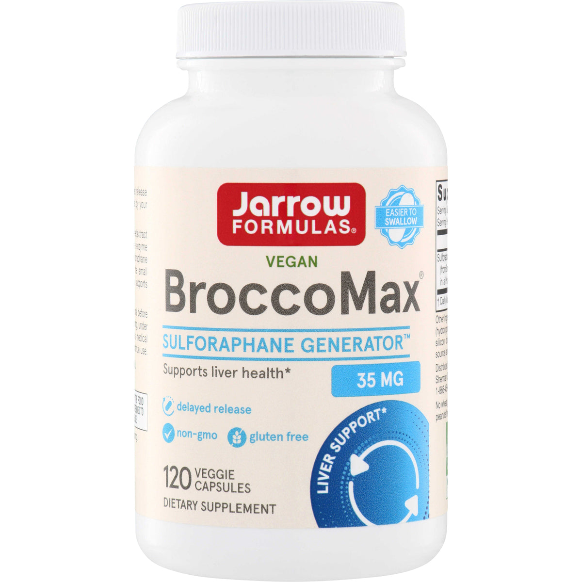 JR295 | Jarrow Formulas BroccoMax sulforaphane generator, 35 mg, 120 veggie capsules