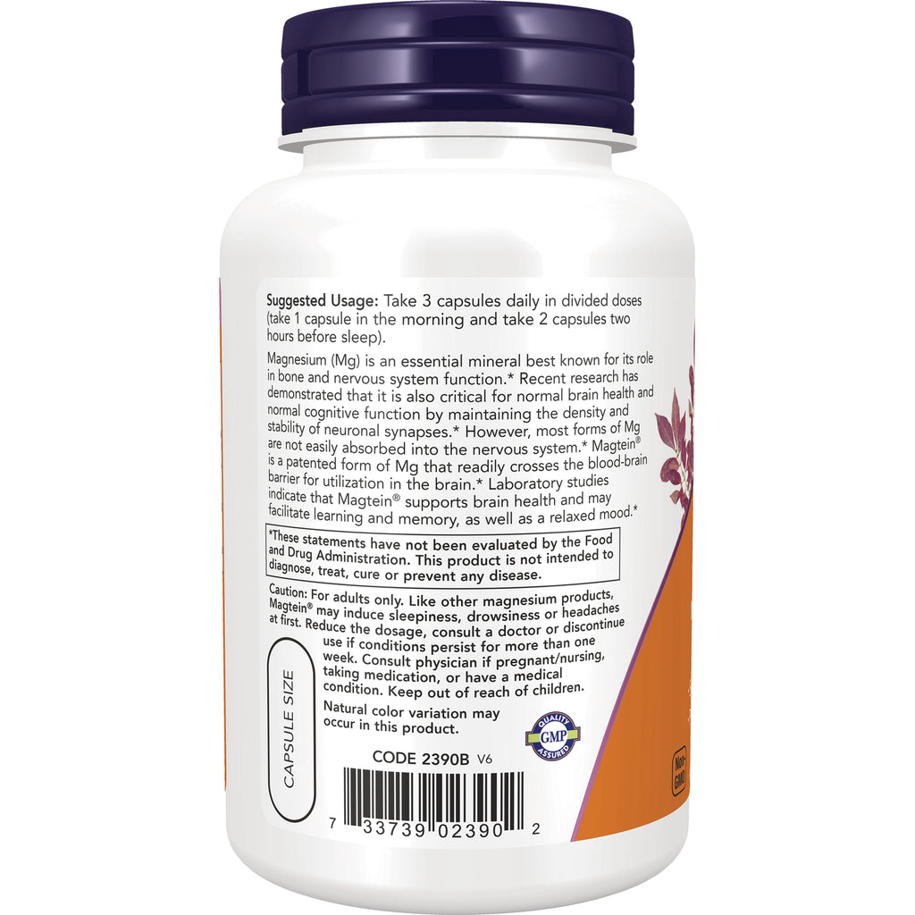NWF1315 | Back label of white supplement bottle showing suggested usage text, cautions, and barcode - Thumbnail