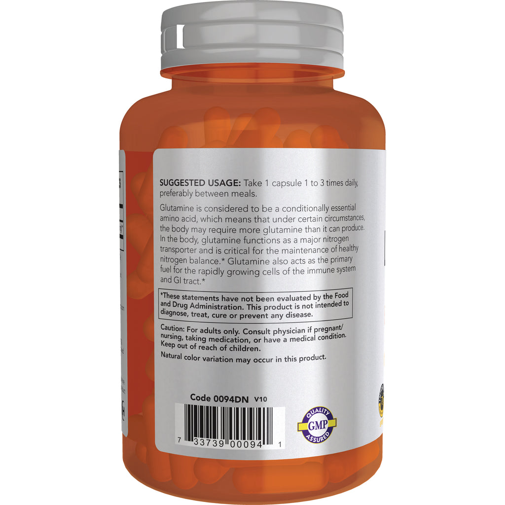 NWF831 | Back of orange supplement bottle showing suggested usage, caution text and barcode - Thumbnail