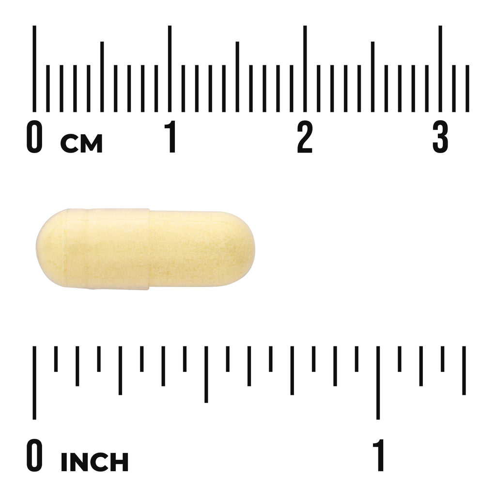 SW035 | Yellow capsule with size guide showing 03 cm and 01 inch - Thumbnail