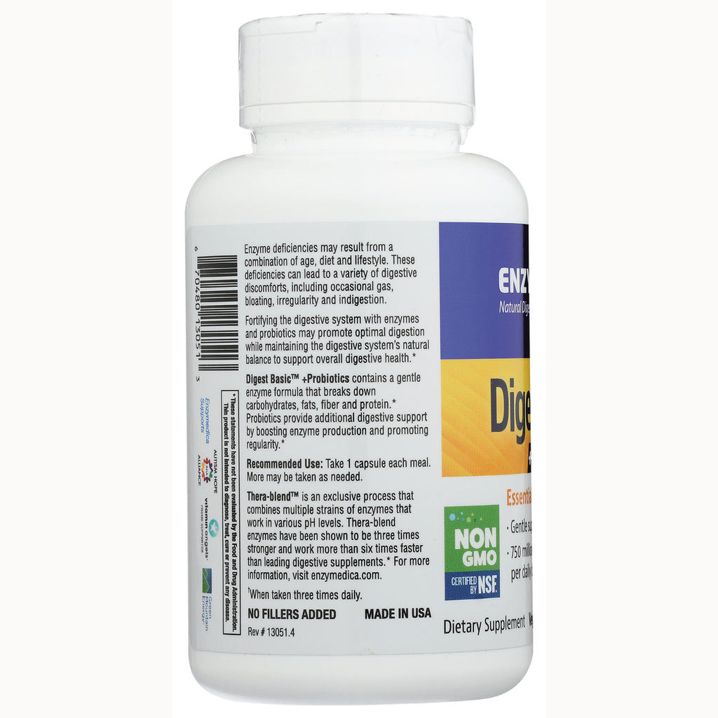 EMD059 | Back label of white supplement bottle showing directions, barcode, and NON GMO badge - Thumbnail