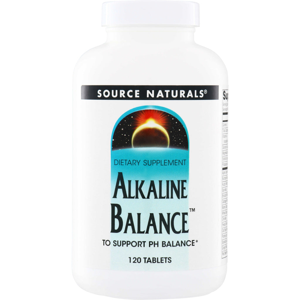 SN187 | Source Naturals Alkaline Balance dietary supplement, to support pH balance, 120 tablets - Thumbnail