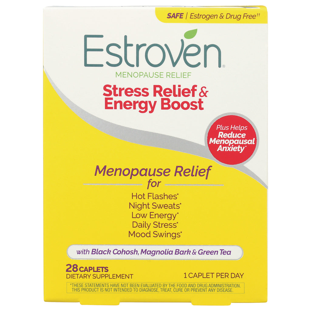 AFB001 | Estroven Menopause Relief Stress Relief & Energy Boost, 28 caplets - Thumbnail