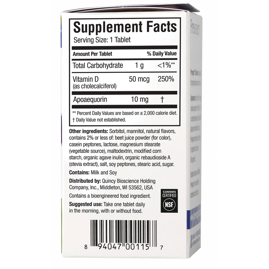 QB004 | Back panel showing Supplement Facts, ingredients, barcode and suggested use - Thumbnail
