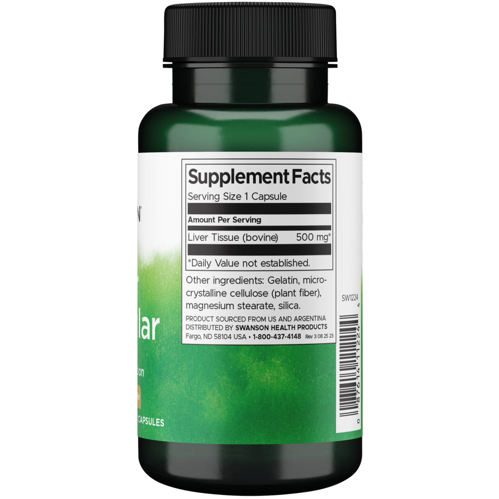 SW1224 | Back label with supplement facts and serving information - Thumbnail