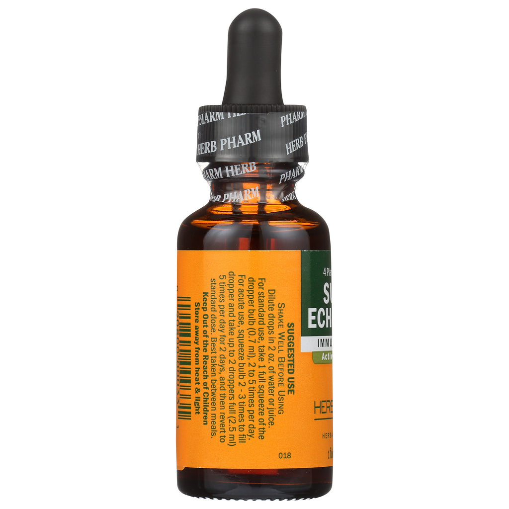 Herb Pharm liquid supplement bottle with dropper and orange label - Thumbnail