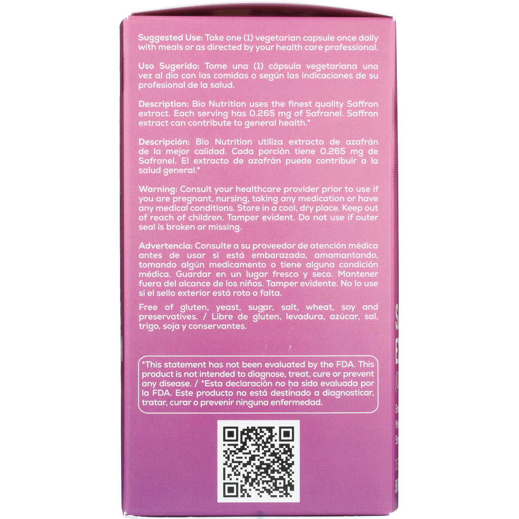 BNN015 | Product back panel with suggested use, warnings, bilingual text and QR code - Thumbnail