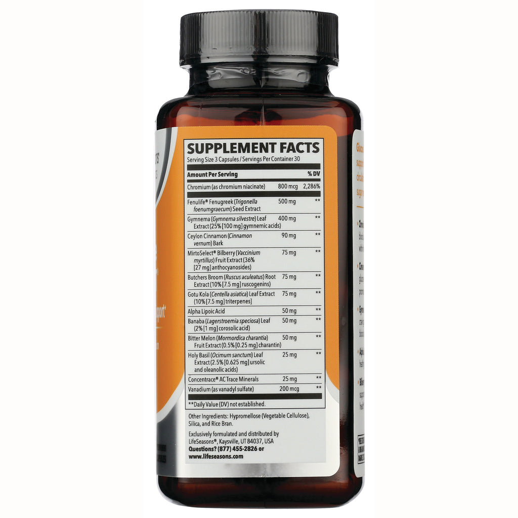 LSS003 | Bottle back showing Supplement Facts panel and ingredient information - Thumbnail