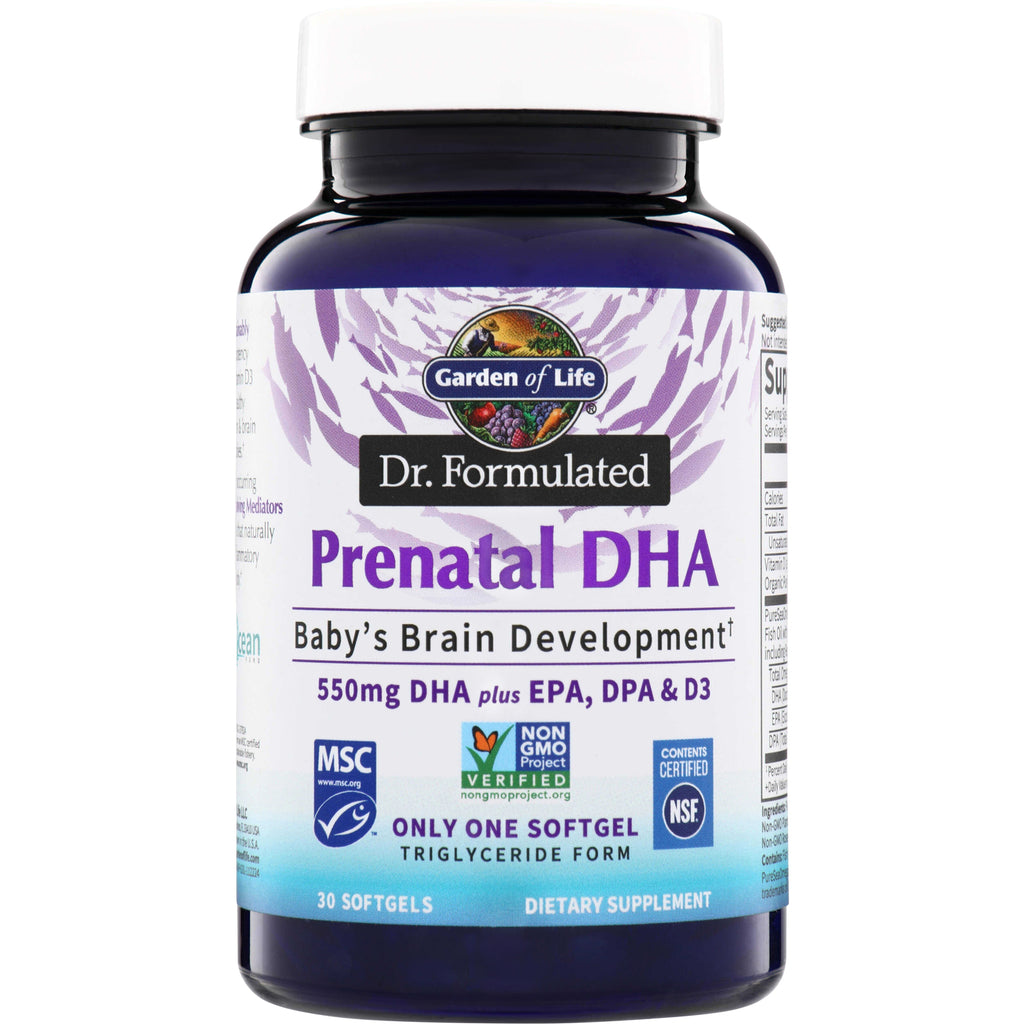 GLF320 | Garden of Life Dr. Formulated Prenatal DHA, 30 softgels - Thumbnail