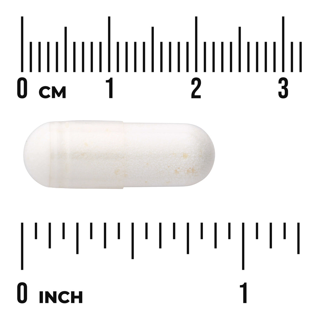 SWA040 | White capsule on ruler showing about 0.9 inch - Thumbnail