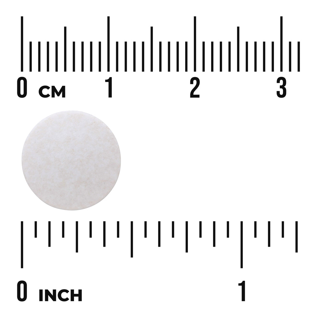 SW043 | Round white tablet with cm and inch rulers for size reference - Thumbnail