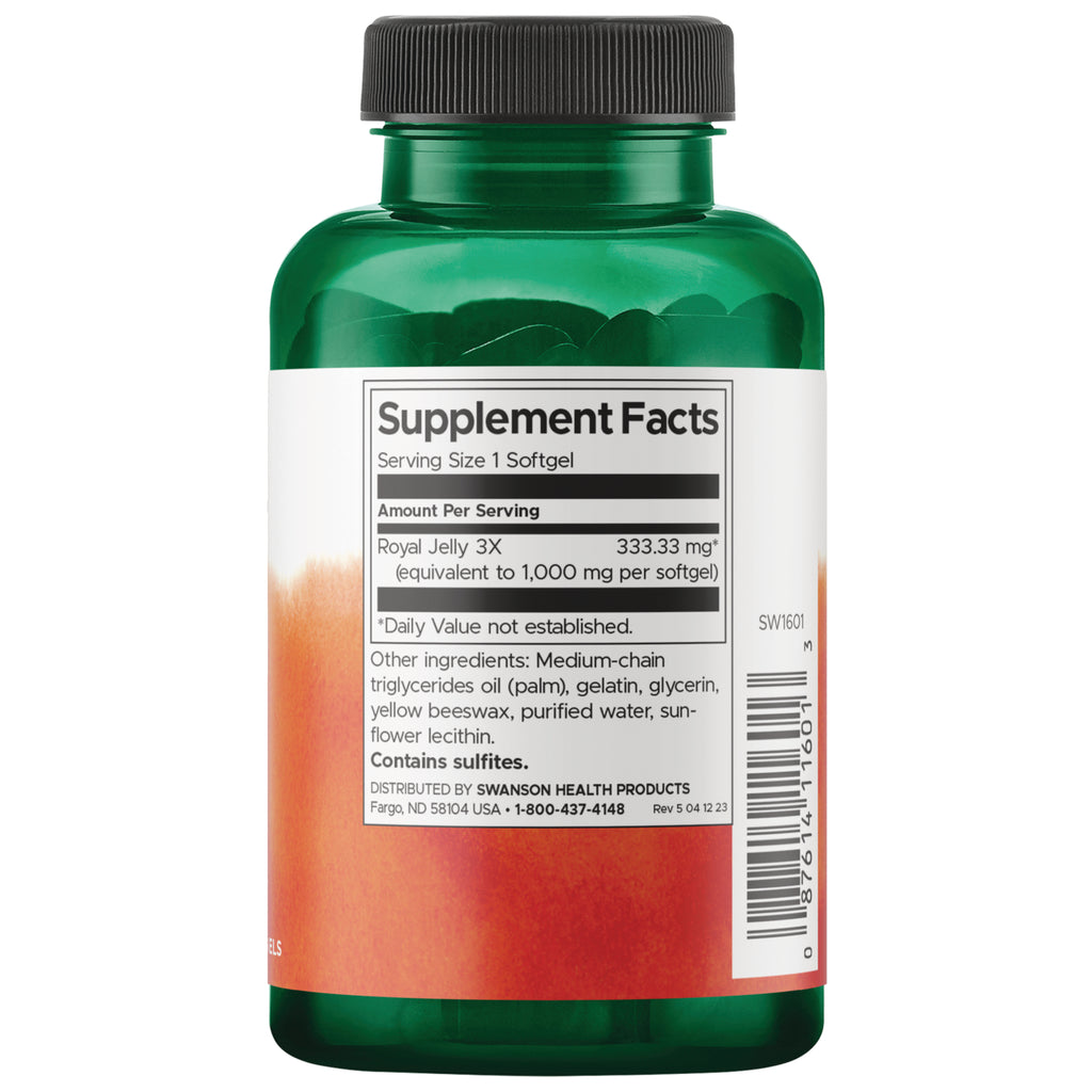 SW1601 | Back label with Supplement Facts - Thumbnail
