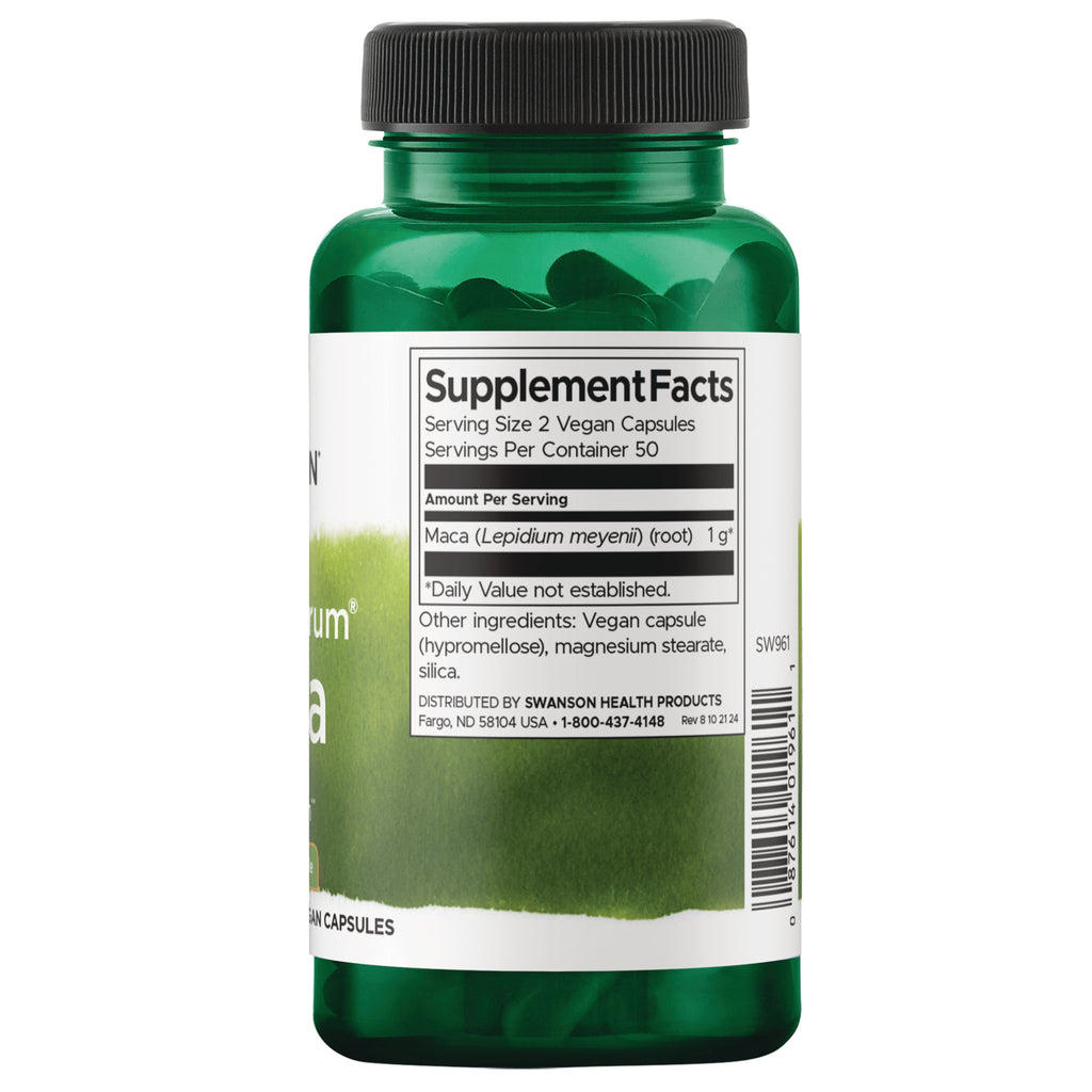 SW961 | Back label with supplement facts and serving information - Thumbnail