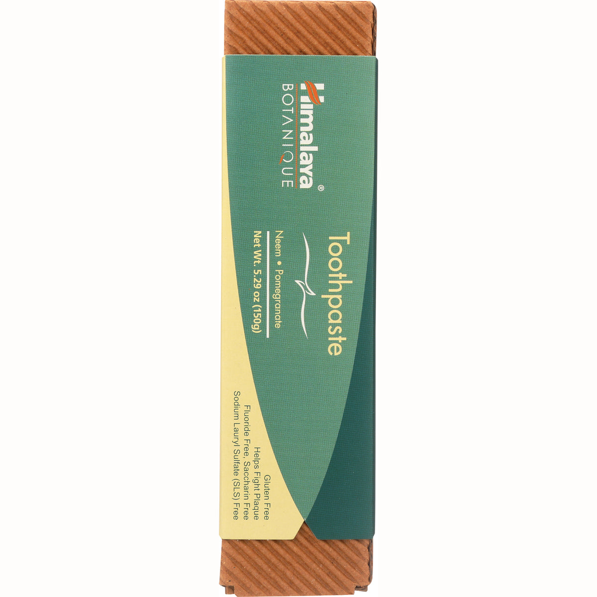 HHH037 | Himalaya Botanique Toothpaste packaging infographic showing Neem Pomegranate variant and product details