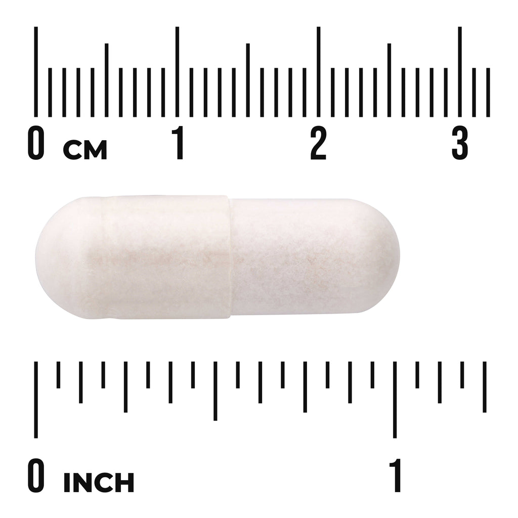 SW106 | White capsule on measurement rulers showing centimeters and inches, visible text "0 CM" and "0 INCH" - Thumbnail
