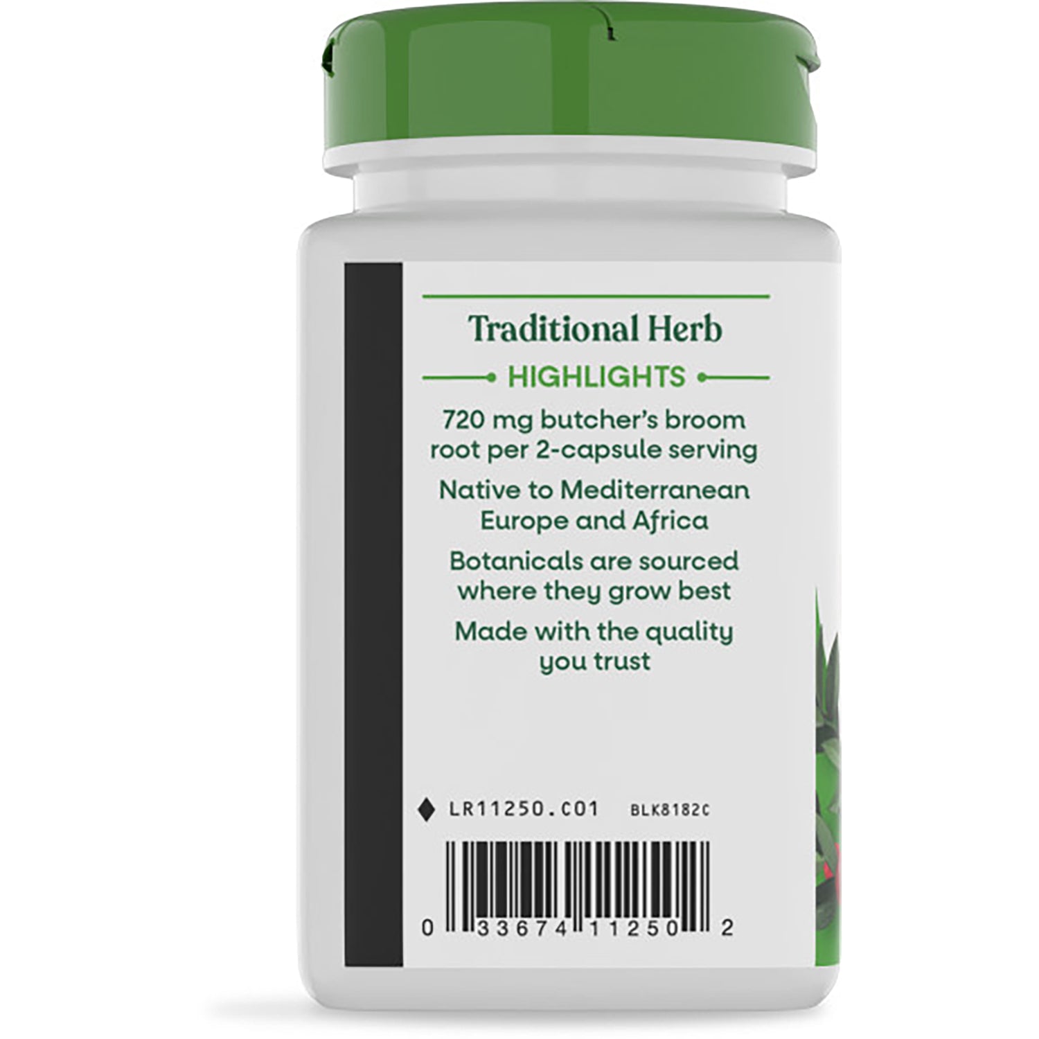 NW257 | back label showing safety warning, gluten free statement, contact info and vegan and recycling icons