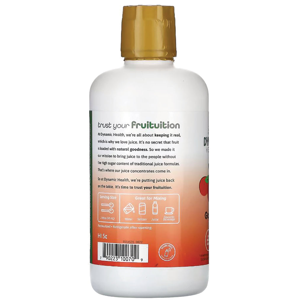 DYH007 | back label of white bottle showing product information, serving icons and barcode - Thumbnail