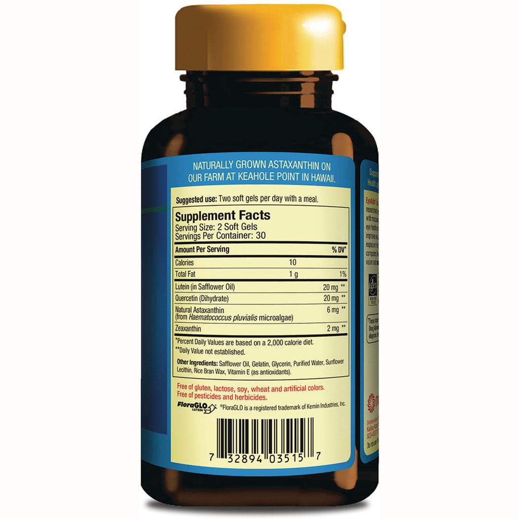 NUT020 | Back of brown supplement bottle showing Supplement Facts label, ingredients list and barcode - Thumbnail