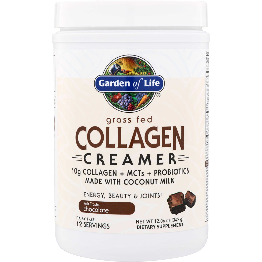 GLF306 | Garden of Life Grass Fed Collagen Creamer, Fair Trade Chocolate, 12 servings - Thumbnail