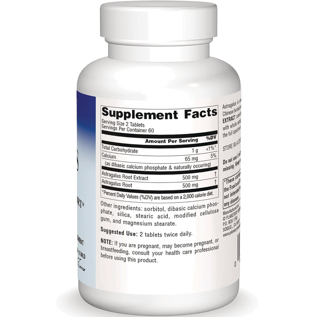 PF096 | Back of white supplement bottle showing Supplement Facts panel and suggested use directions - Thumbnail
