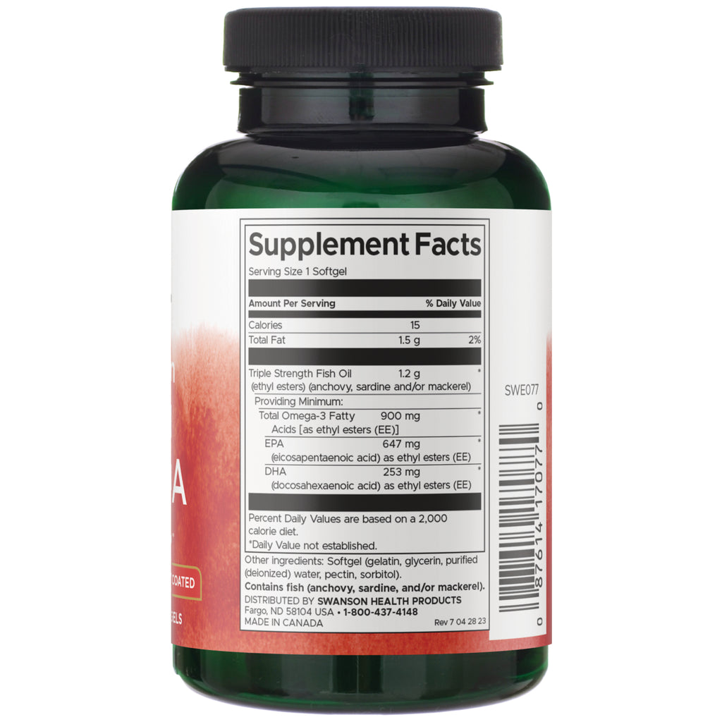 SWE077 | Back label with supplement facts and serving information - Thumbnail