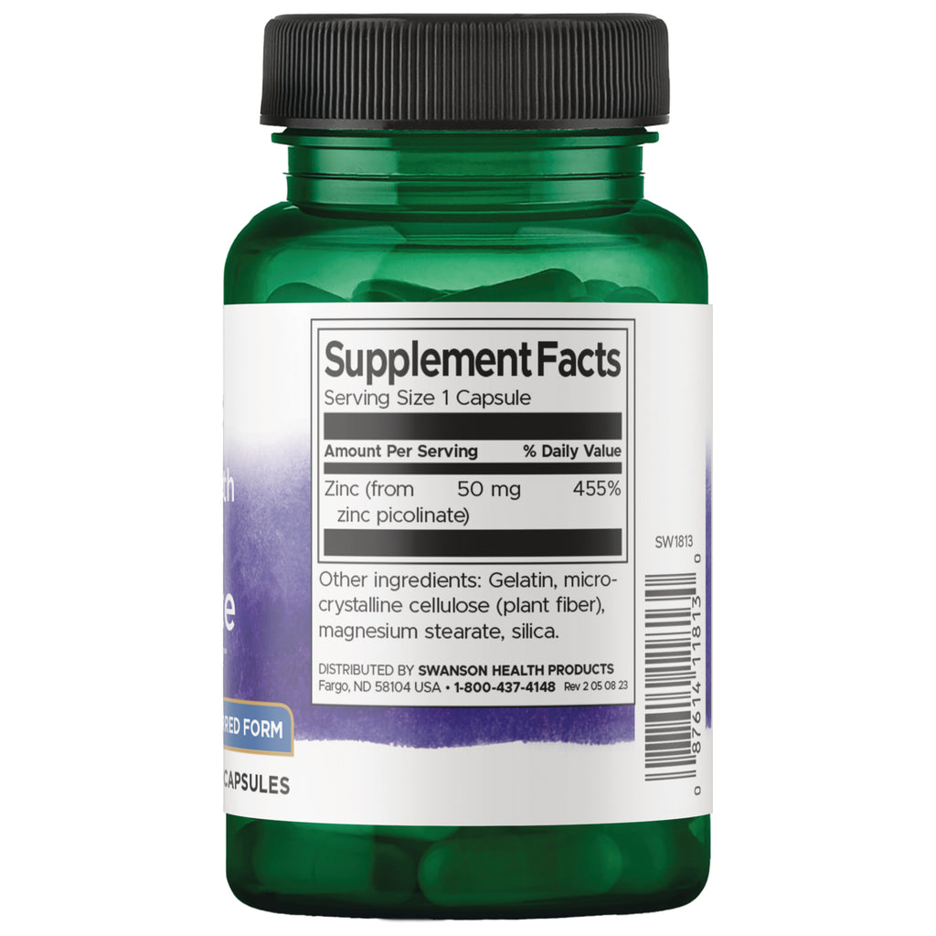 SW1813 | Back label with supplement facts and serving information - Thumbnail