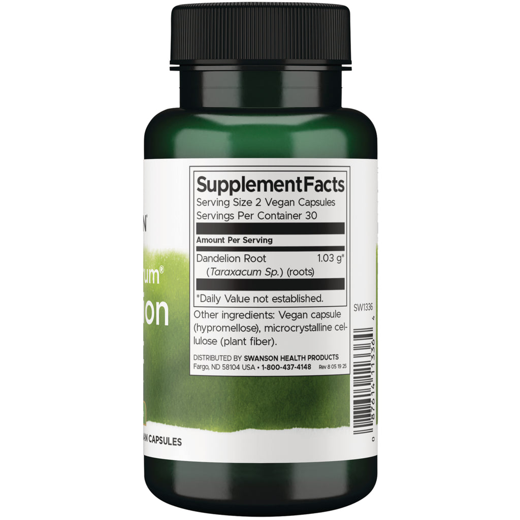 SW1336 | Back label with Supplement Facts - Thumbnail