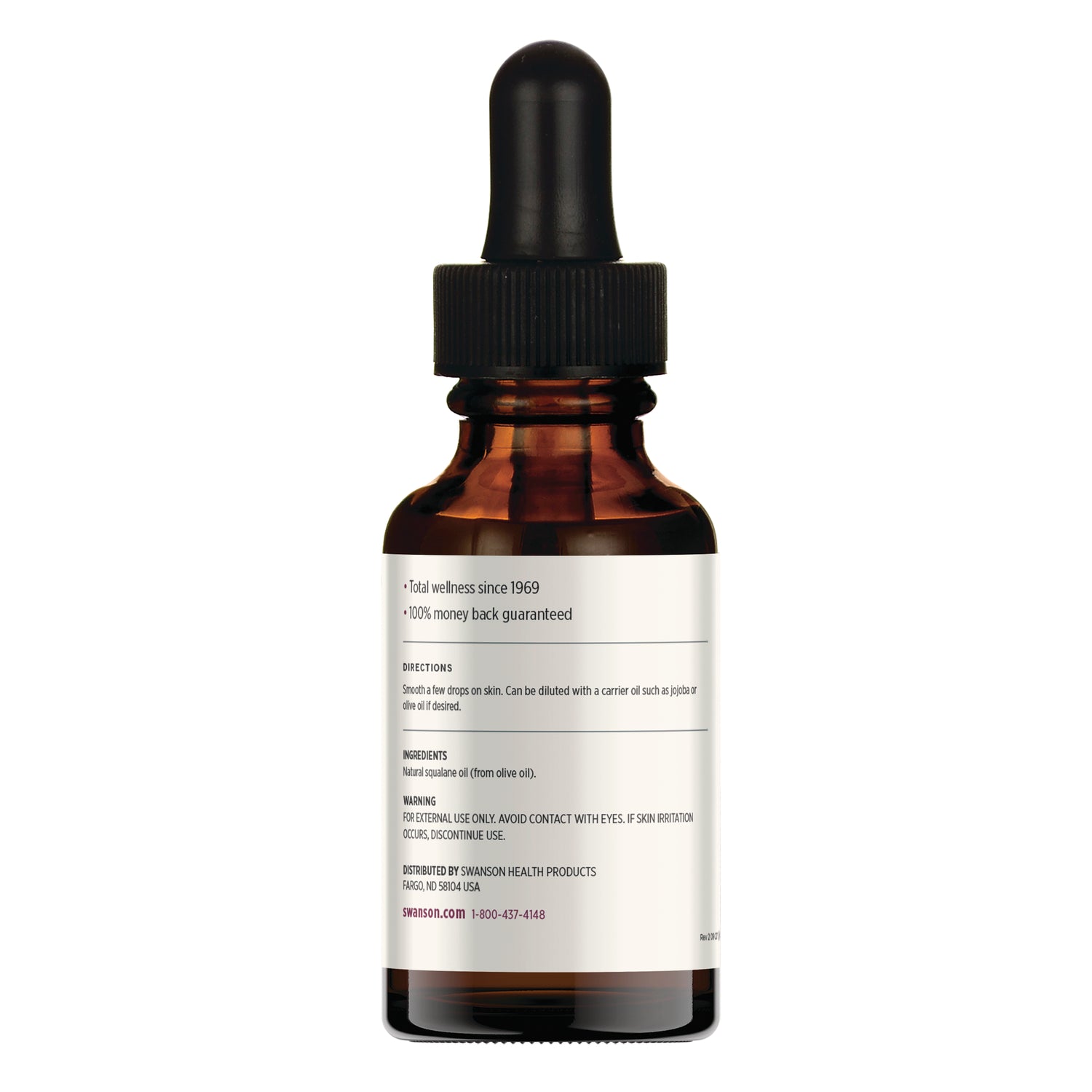 SW1470 | Back of label with supplement facts and serving information