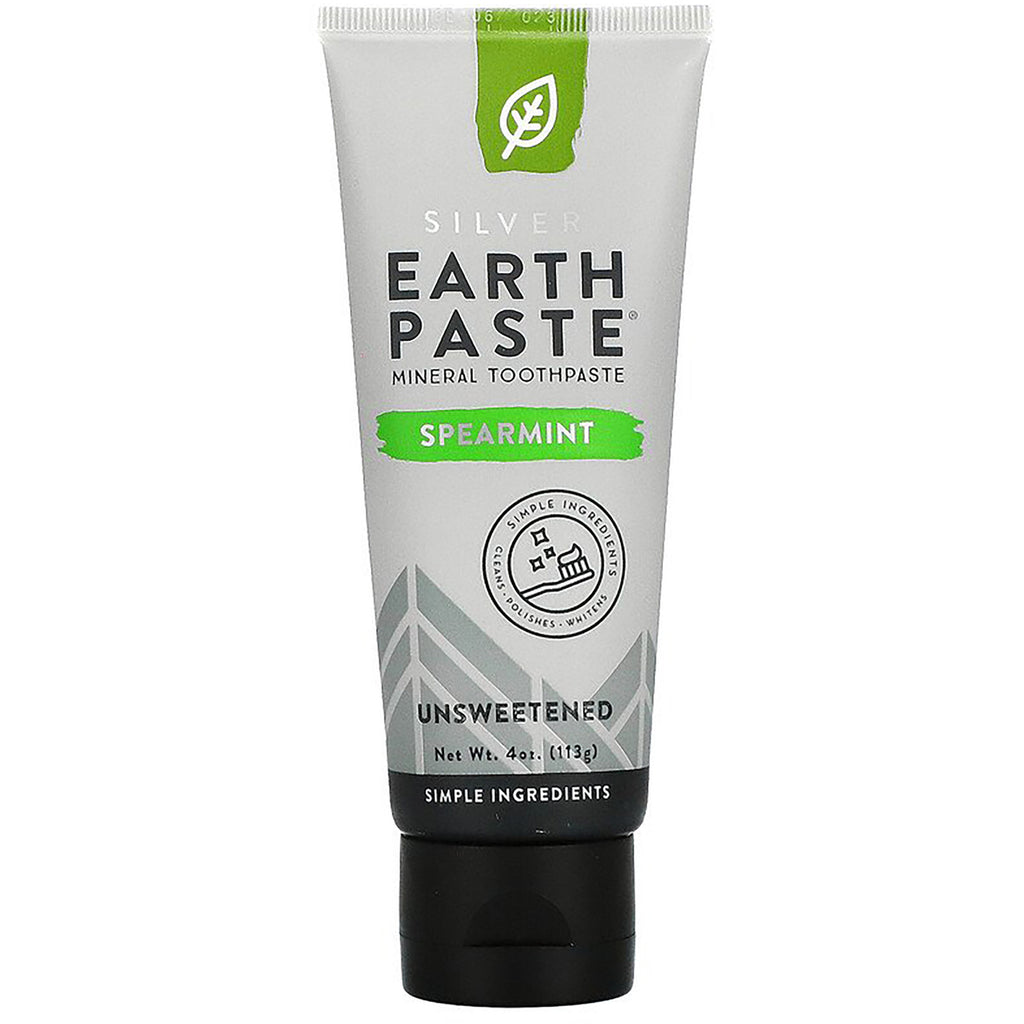 RTC015 | Earth Paste mineral toothpaste tube, spearmint unsweetened, 4 oz - Thumbnail